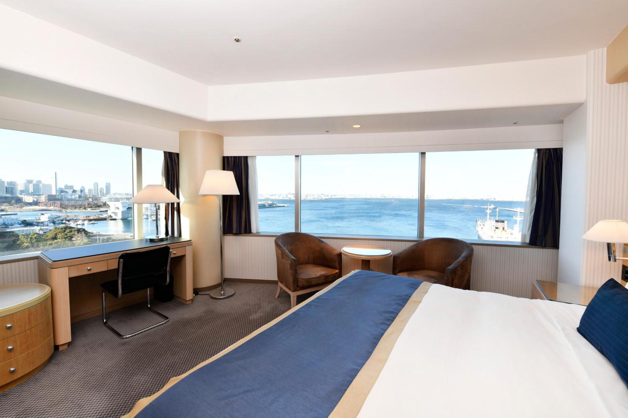 Hotel New Grand Yokohama (Kanagawa) Exterior foto A room at the hotel